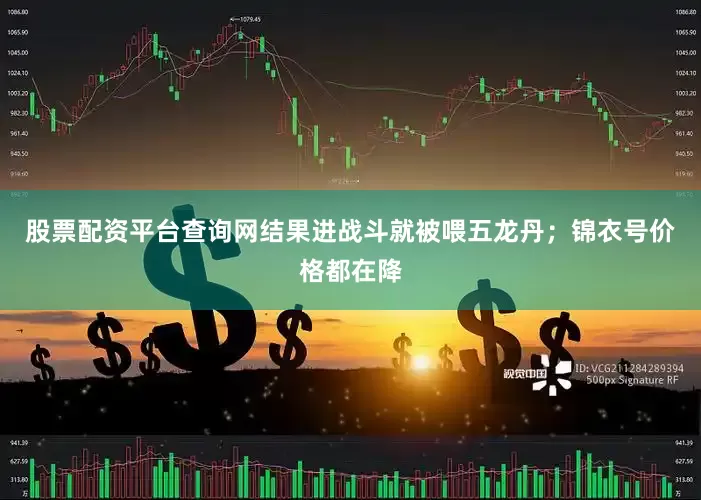 股票配资平台查询网结果进战斗就被喂五龙丹；锦衣号价格都在降