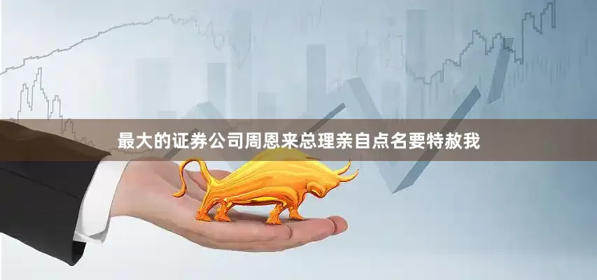 最大的证券公司周恩来总理亲自点名要特赦我