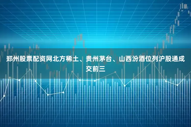 郑州股票配资网　　北方稀土、贵州茅台、山西汾酒位列沪股通成交前三